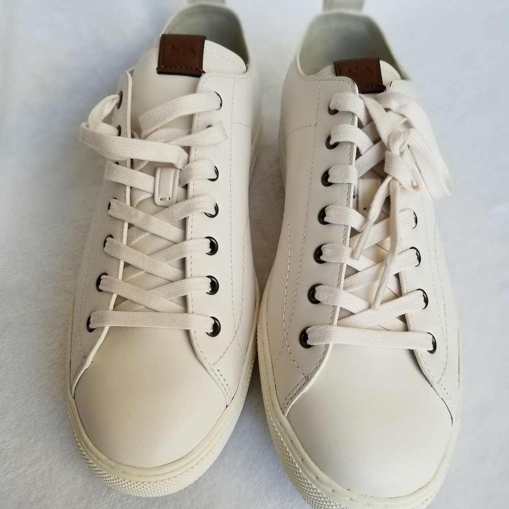 Men's Coach White Leather Sneakers Court